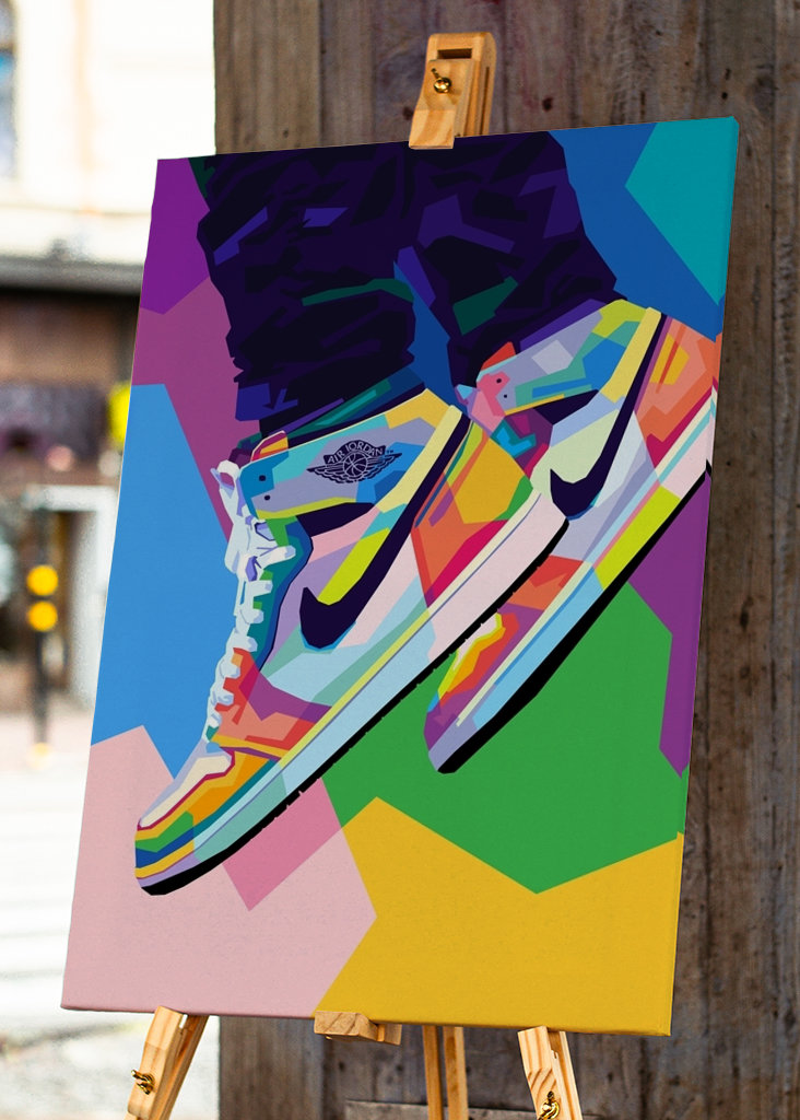 Schuhe Jordan Wpap Pop Art