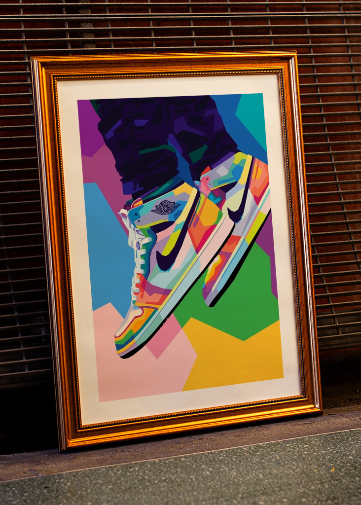 Schuhe Jordan Wpap Pop Art