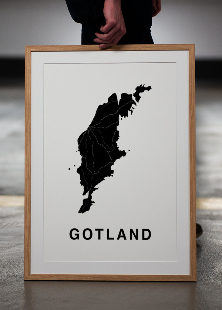 Karta över Gotland