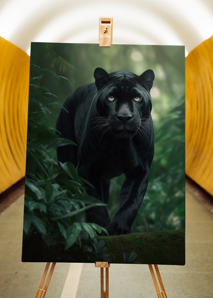 Black Panther in the Jungle V2