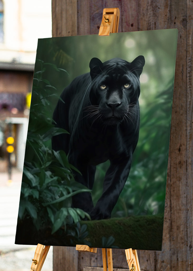 Black Panther in the Jungle V2