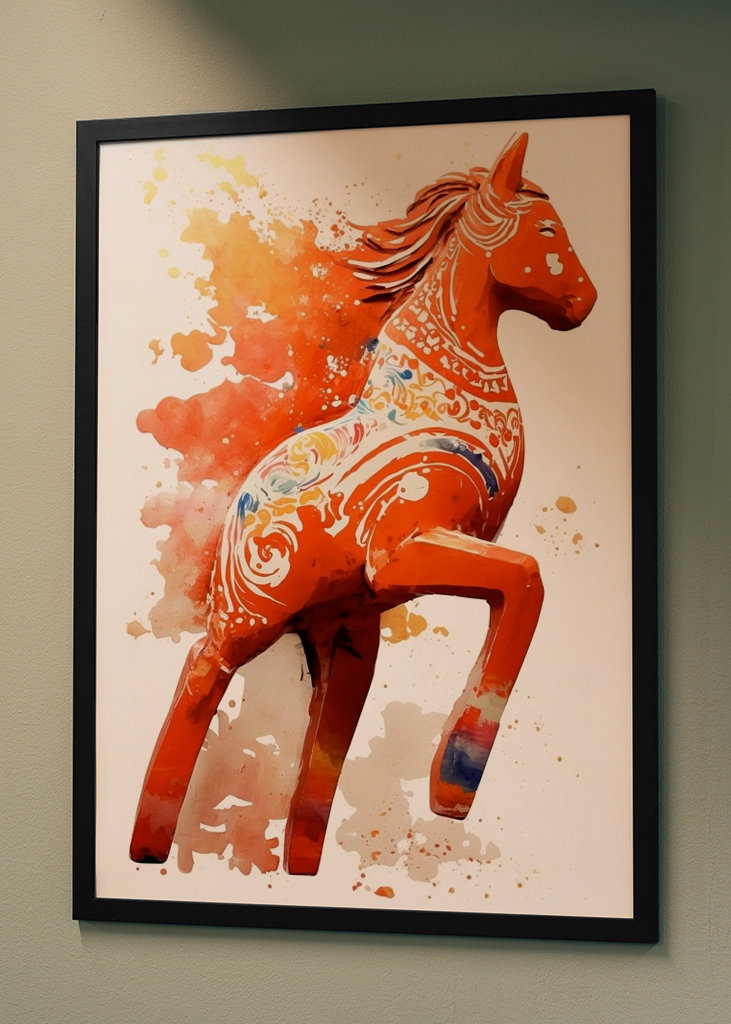 Den stolta dalahästen