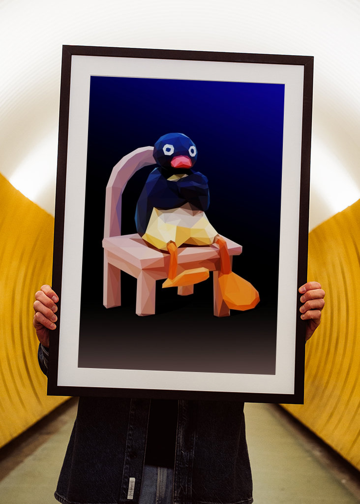 angry pingu meme