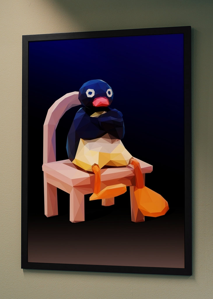 angry pingu meme