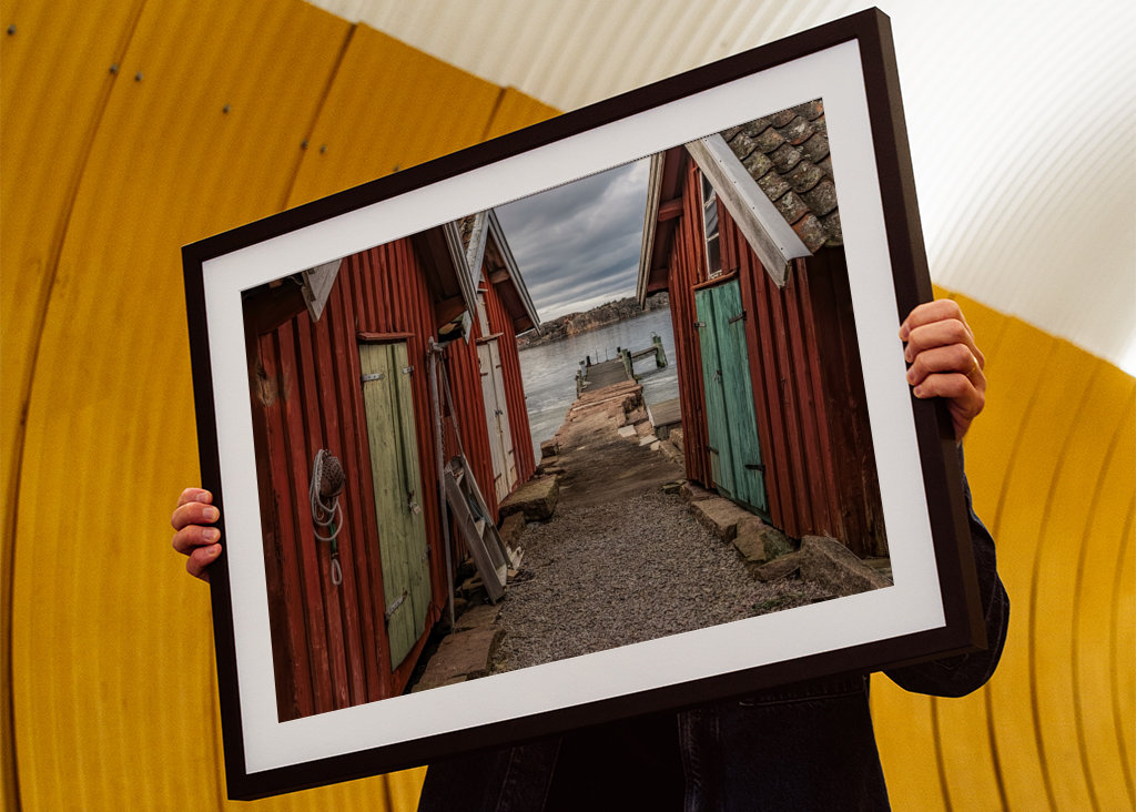 Old fishing huts  in Sweden