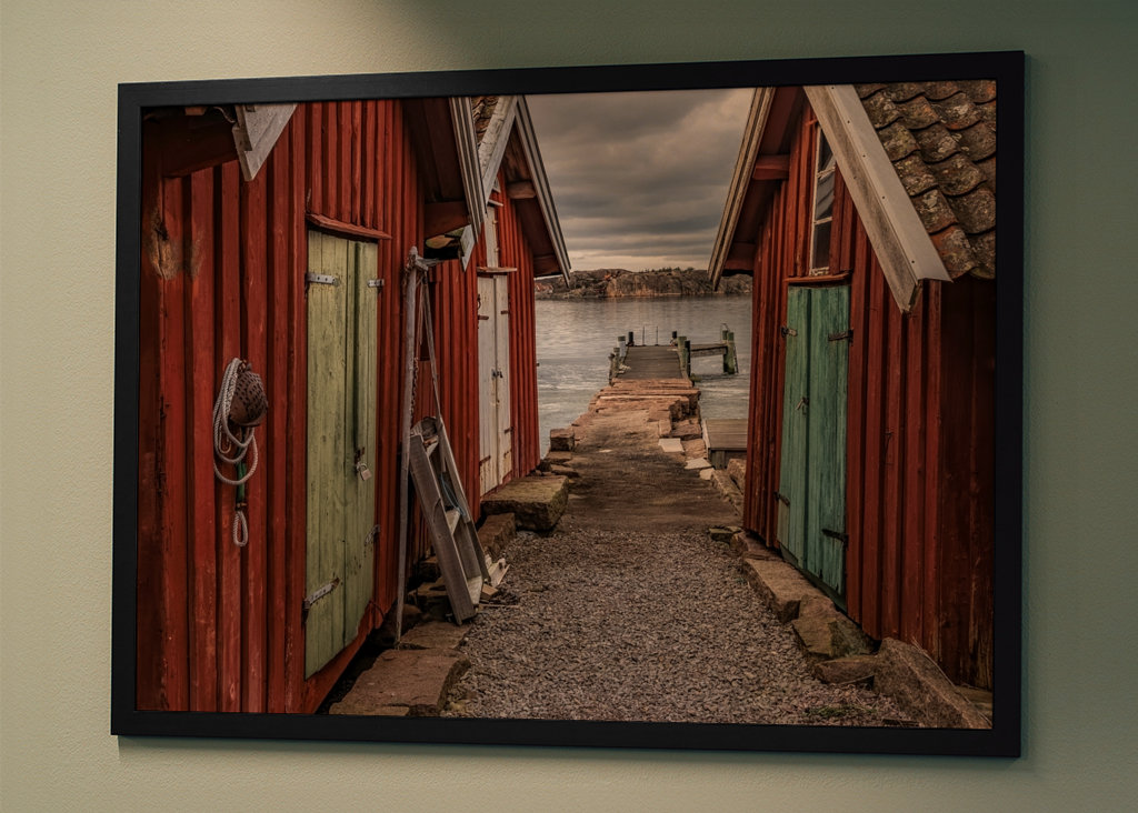 Old fishing huts  in Sweden
