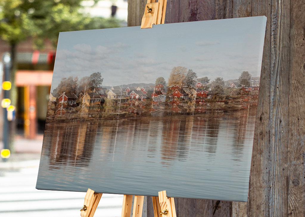 Casas nórdicas junto al mar