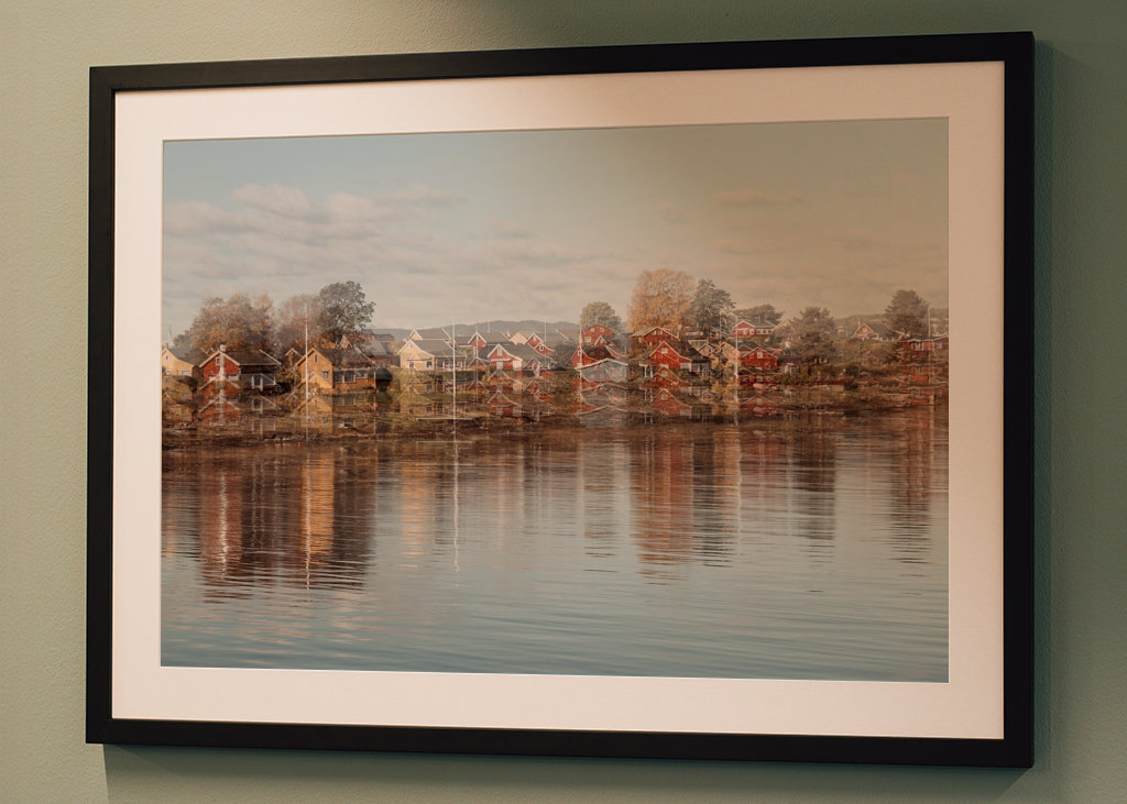 Casas nórdicas junto al mar