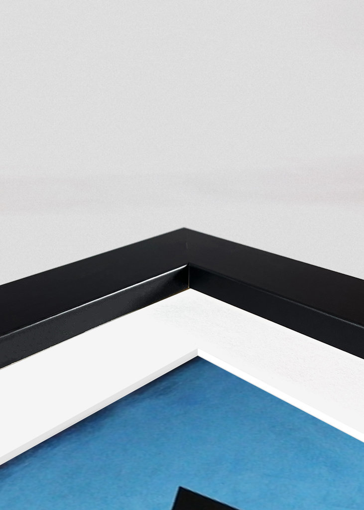 Abstrakt v modré a oranžové barvě