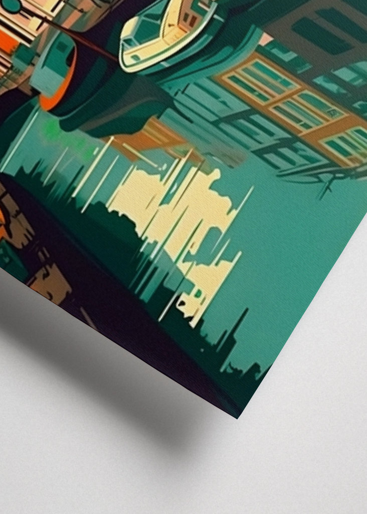 Amsterdam Illustration Poster