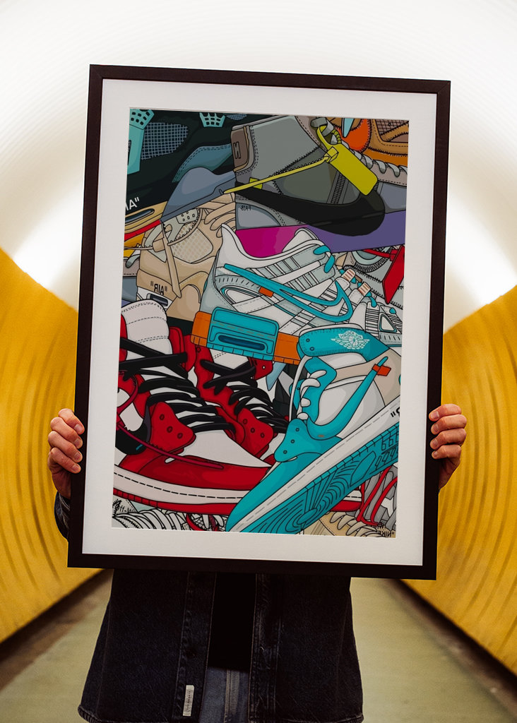 Zapatillas de deporte con estampados #009