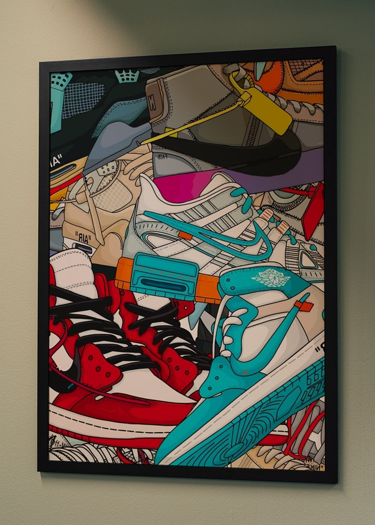 Zapatillas de deporte con estampados #009