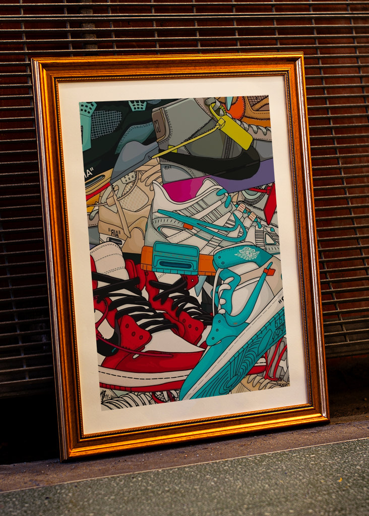 Zapatillas de deporte con estampados #009