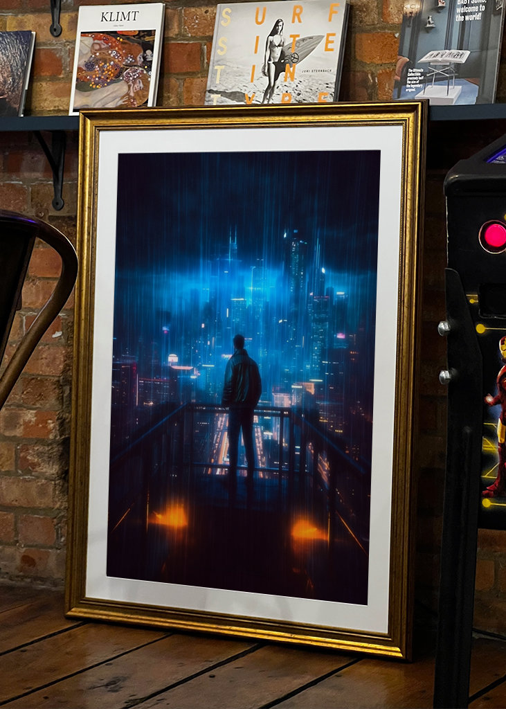 Un héroe te espera - Neon Cityscape