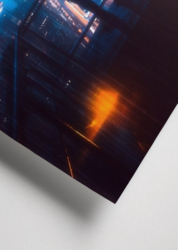 Un héroe te espera - Neon Cityscape