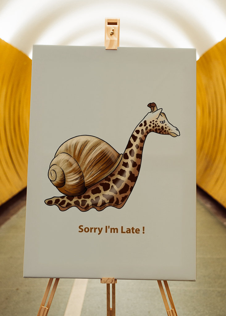 Giraffen-Meme-Poster