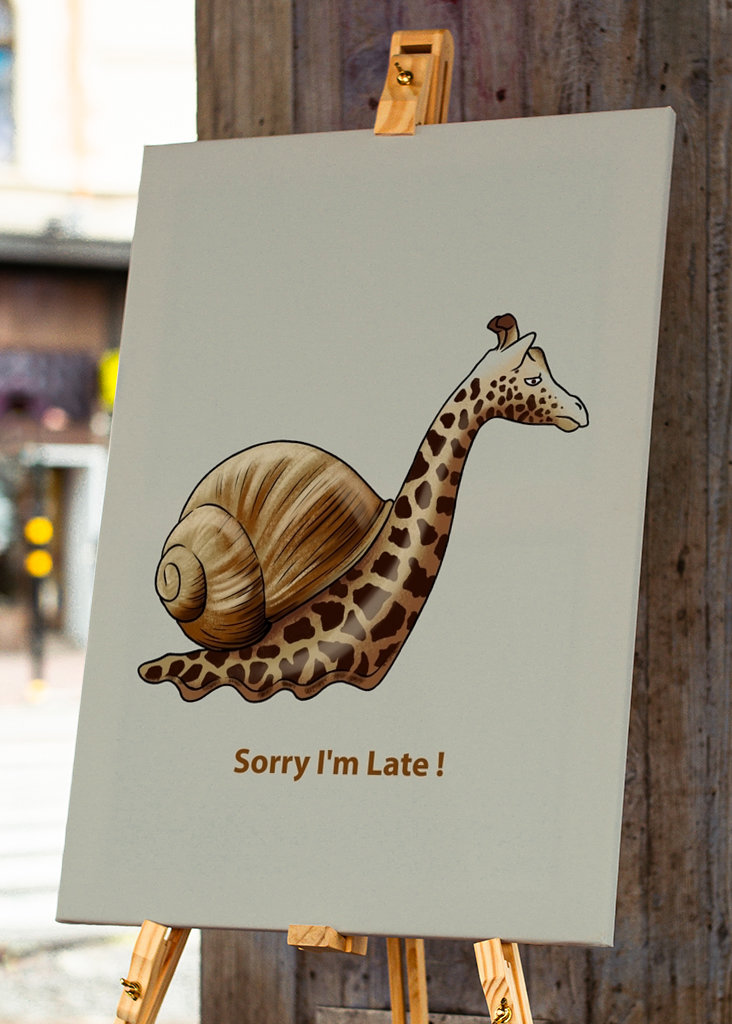 Giraffen-Meme-Poster