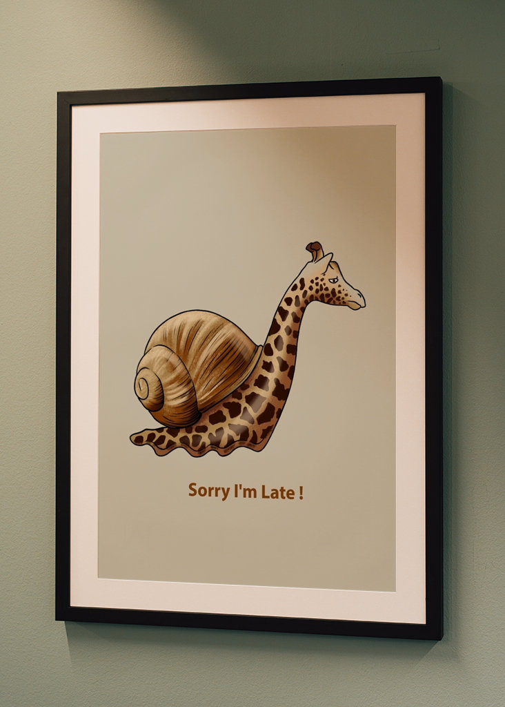 Giraffen-Meme-Poster