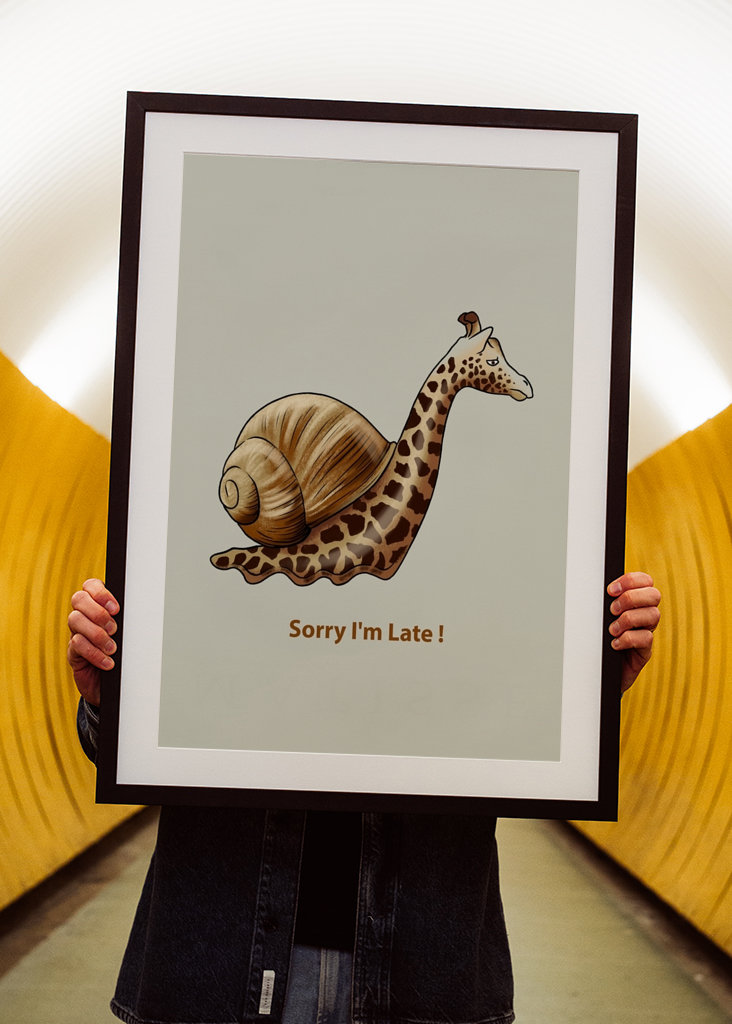 Giraffen-Meme-Poster