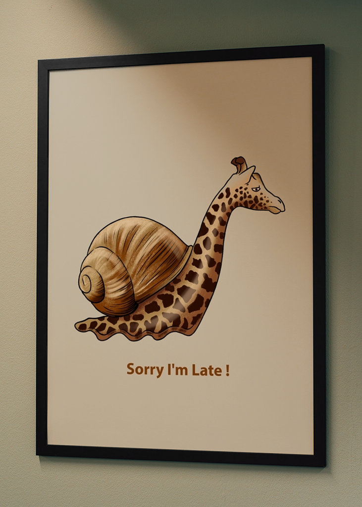 Giraffen-Meme-Poster