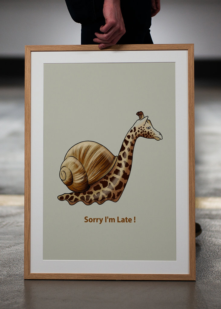 Giraffen-Meme-Poster