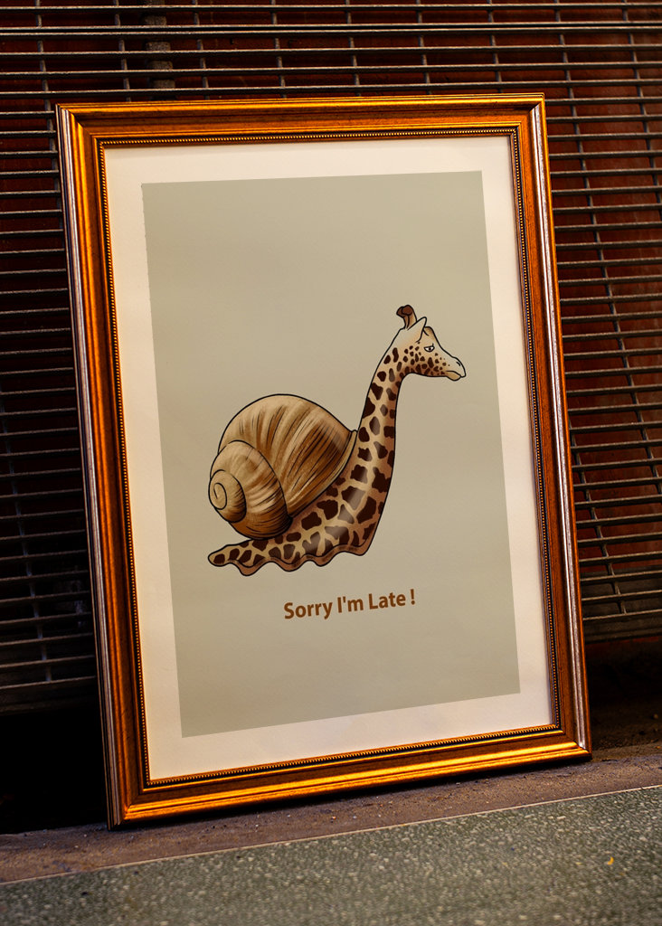 Giraffen-Meme-Poster