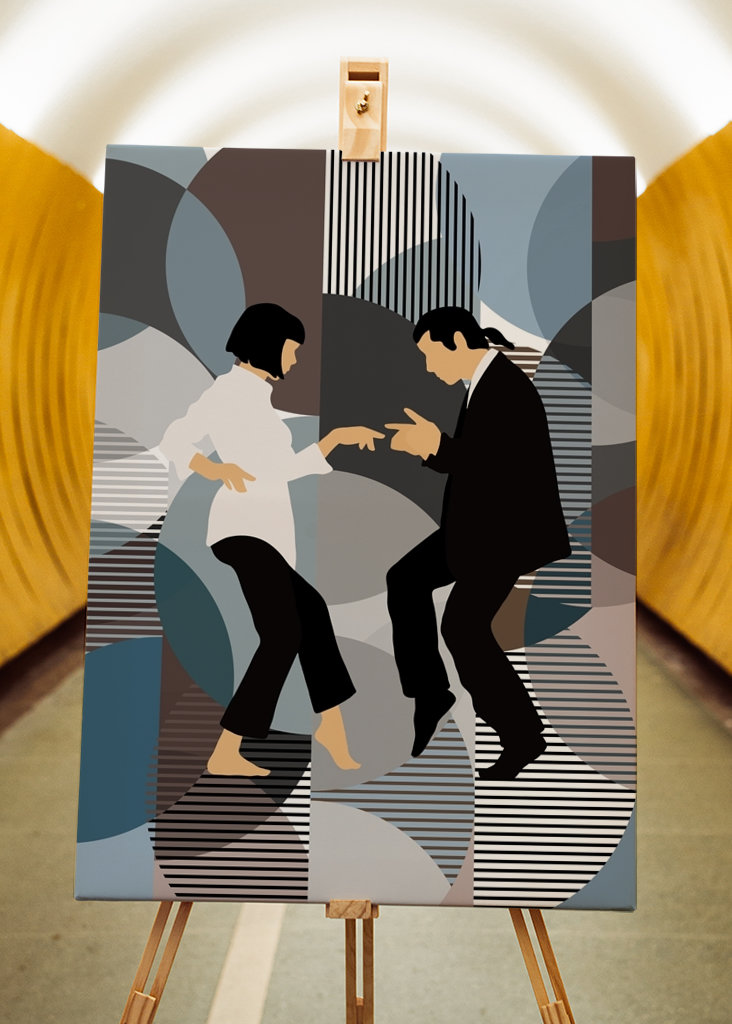 Scena di danza retrò