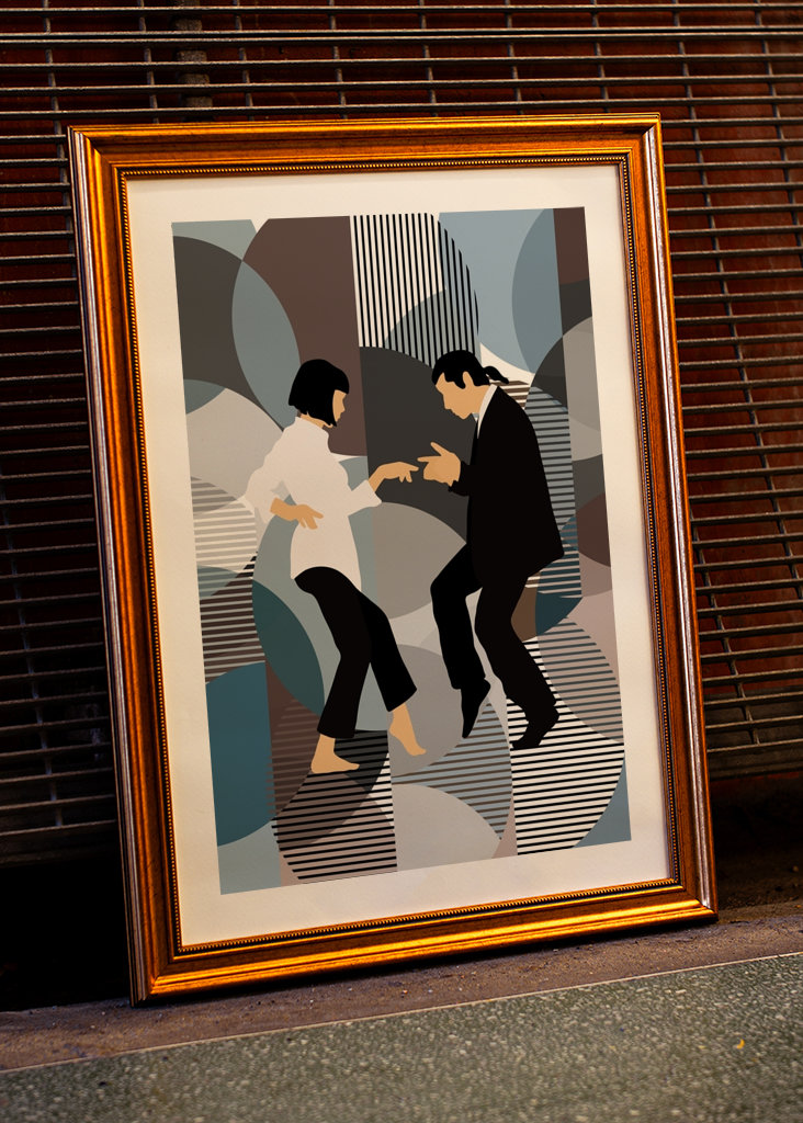 Scena di danza retrò