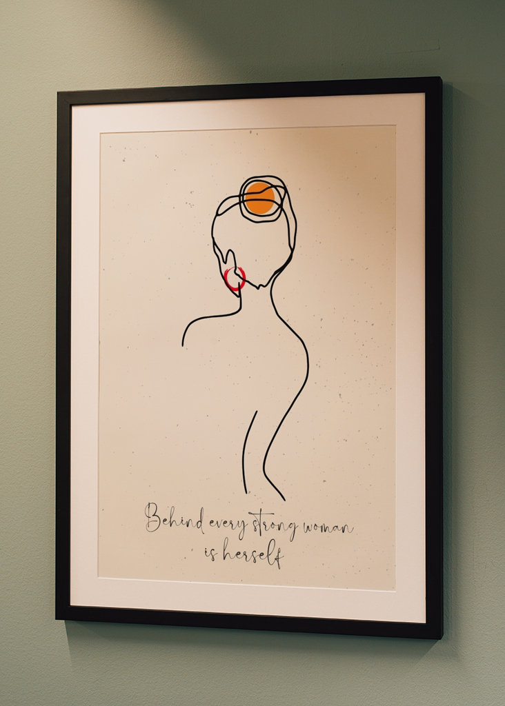 Behind every strong woman is