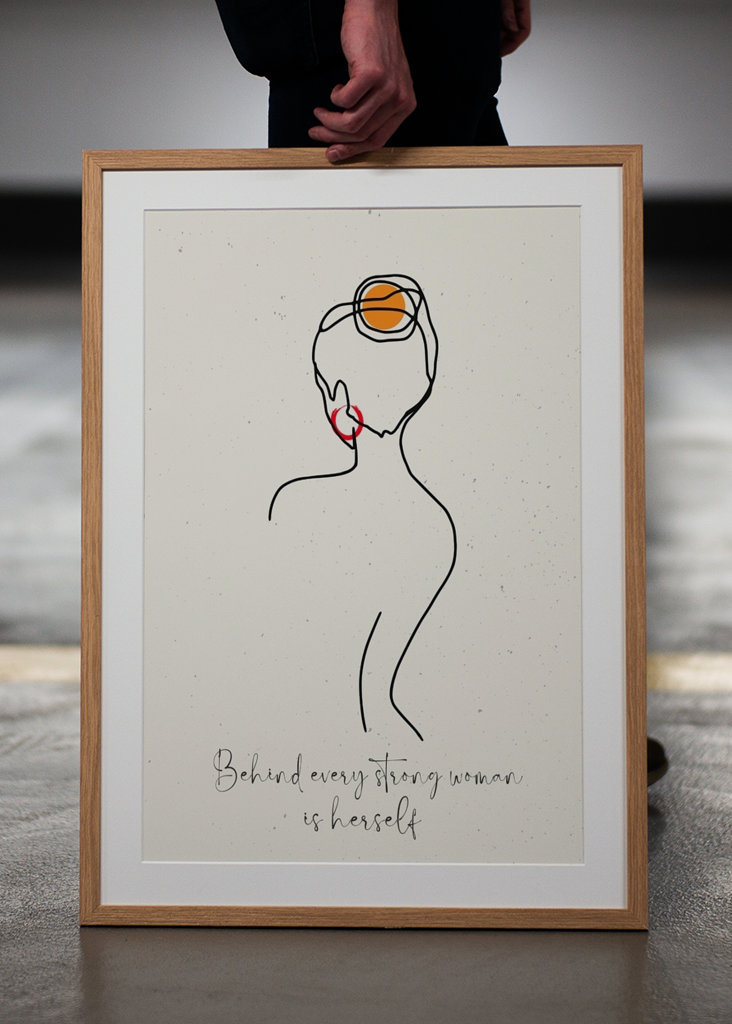 Behind every strong woman is