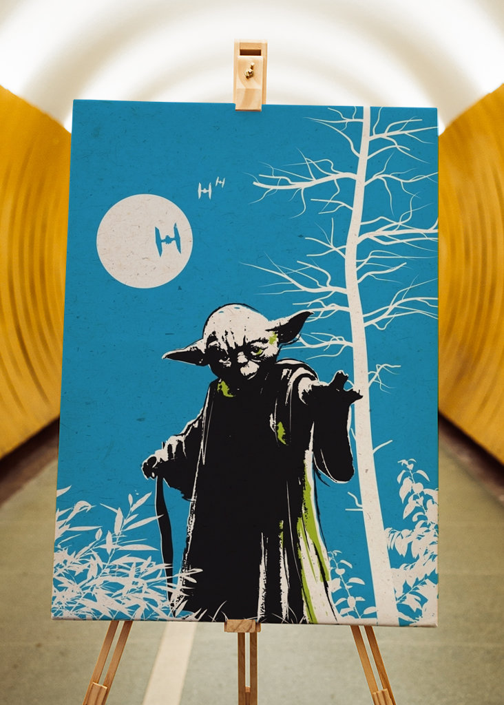 Retro vintage Yoda