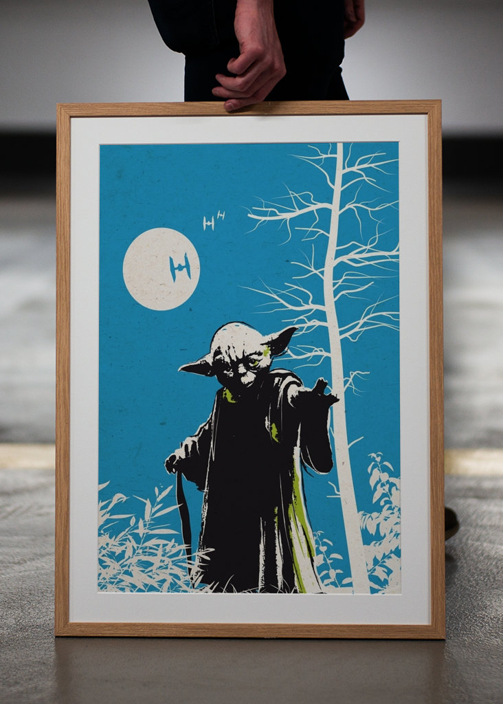 Retro vintage Yoda