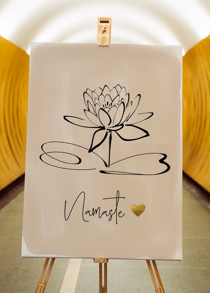 Namaste & Lotus Flower