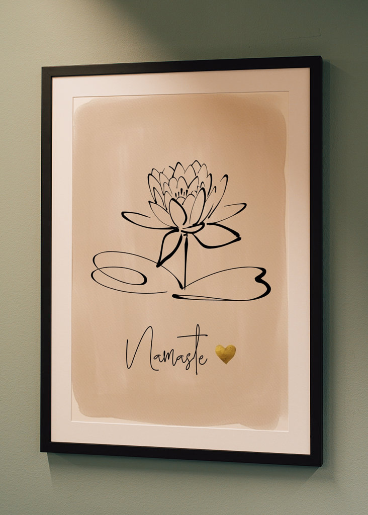 Namaste & Lotus Flower