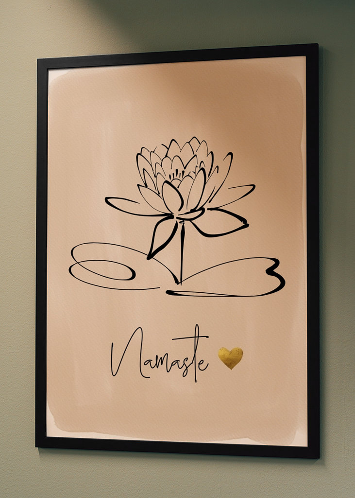 Namaste & Lotus Flower