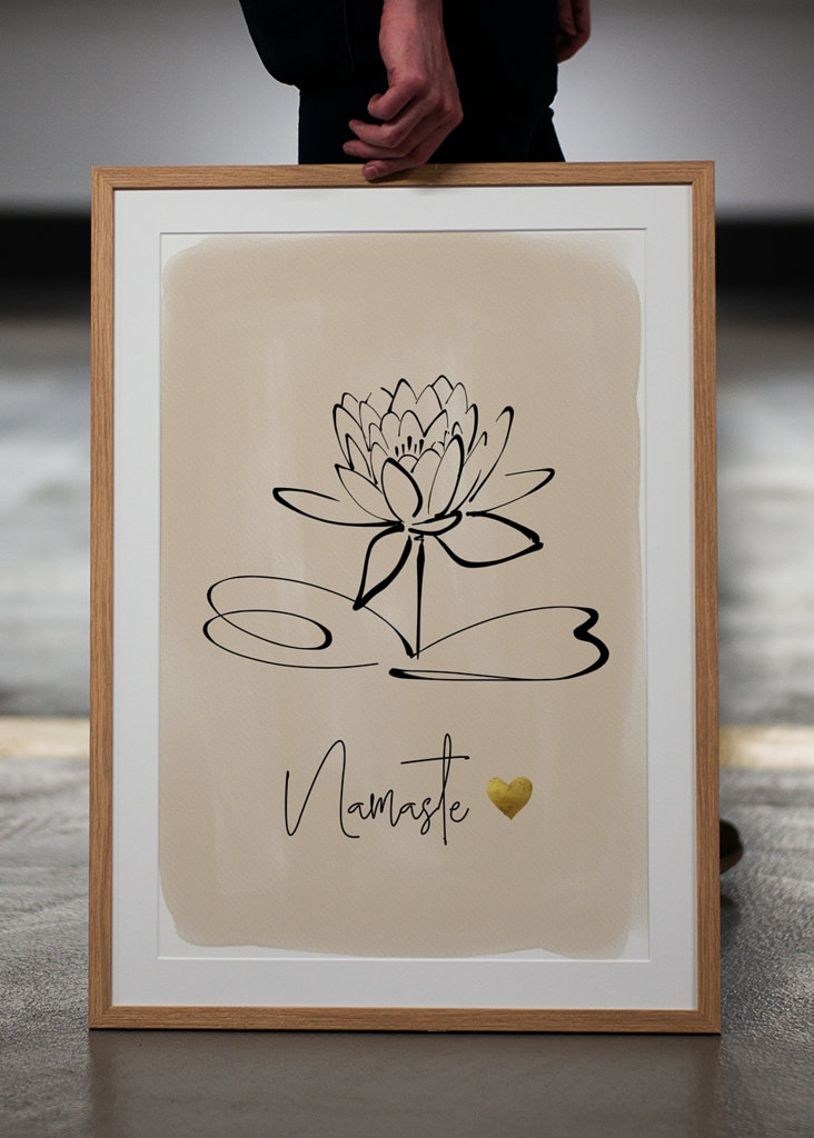 Namaste & Lotus Flower