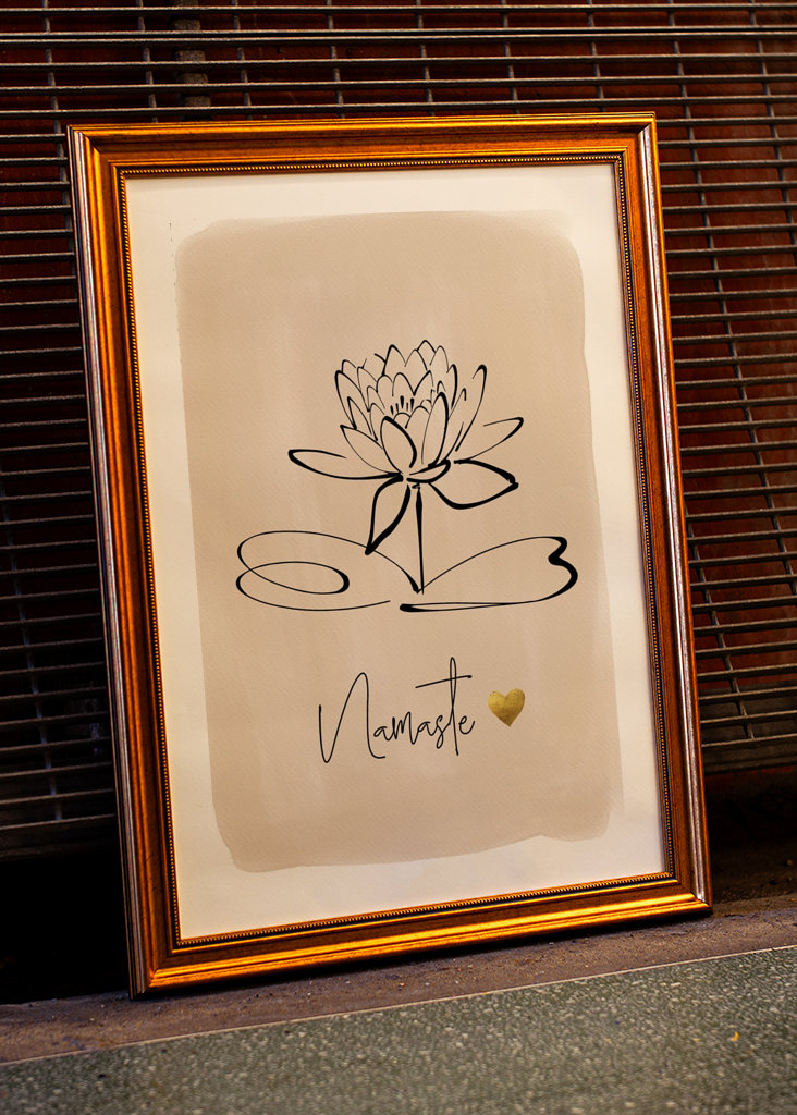 Namaste & Lotus Flower