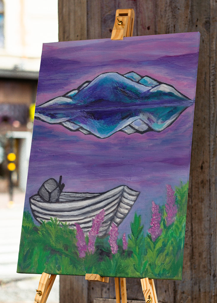 Egy lila nyári este a hegyekben 