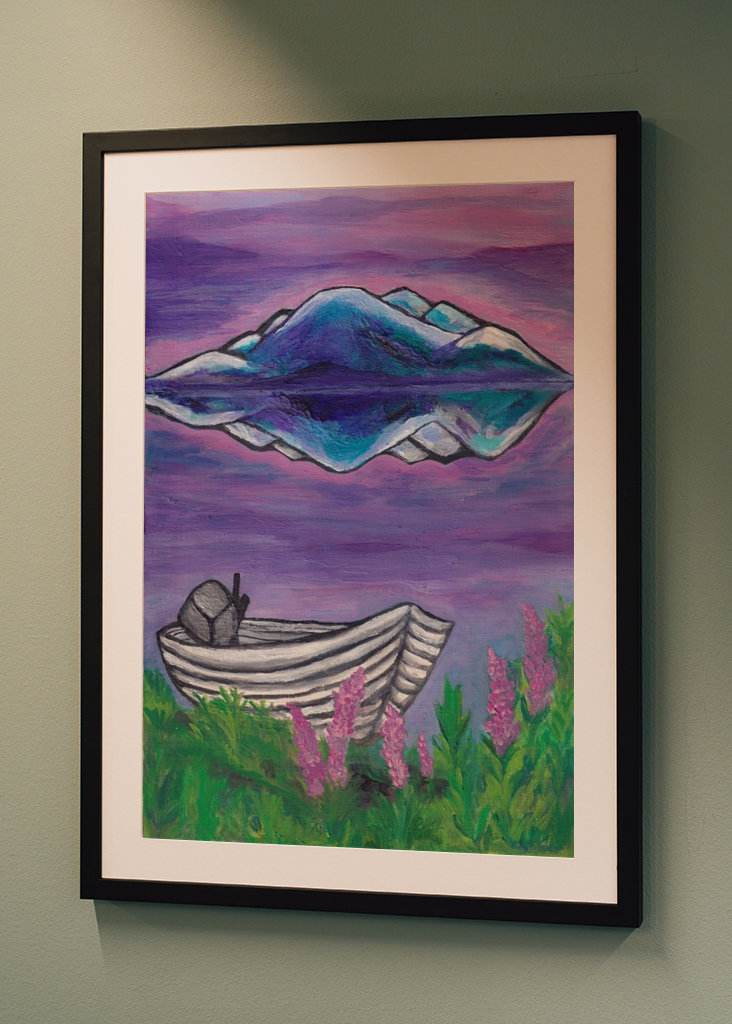 Egy lila nyári este a hegyekben 