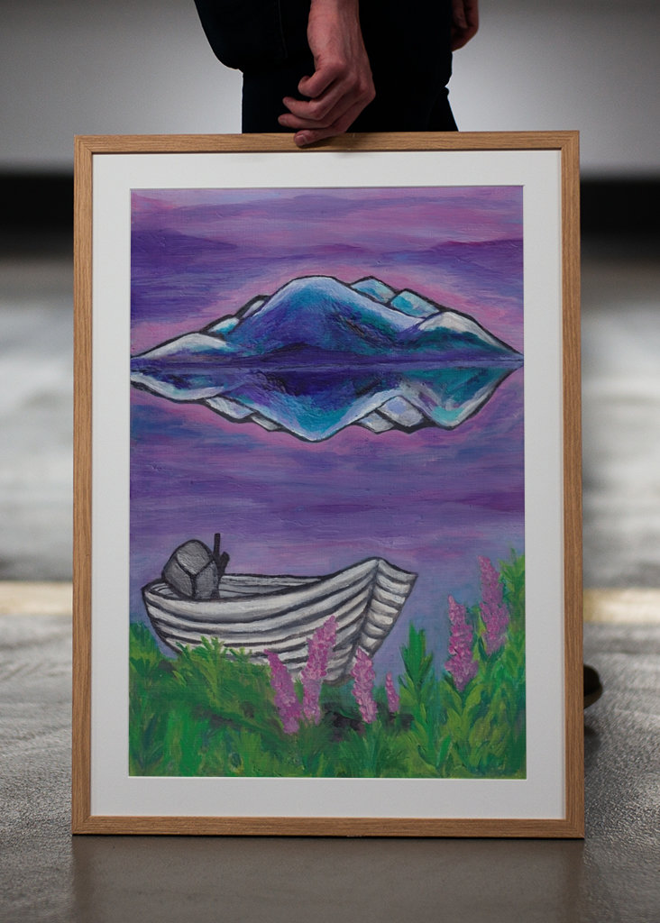 Egy lila nyári este a hegyekben 