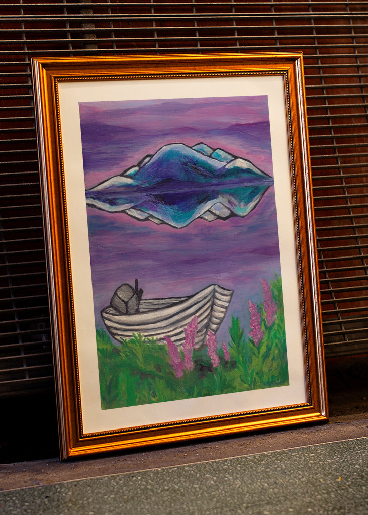 Egy lila nyári este a hegyekben 