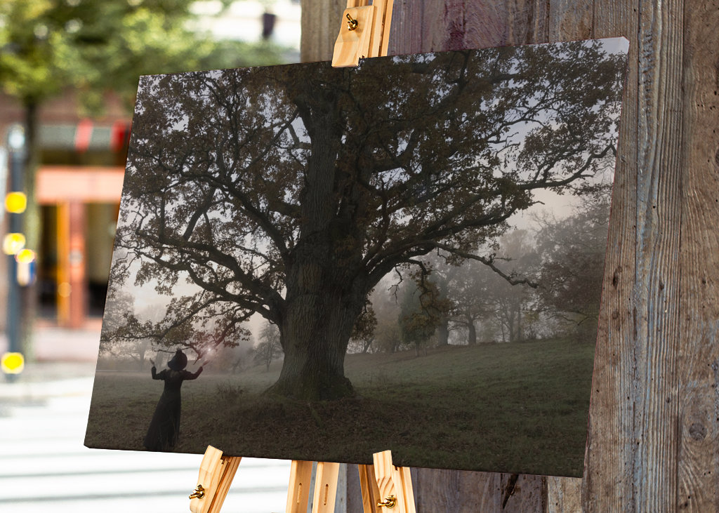 Die Hexe und der Baum. 