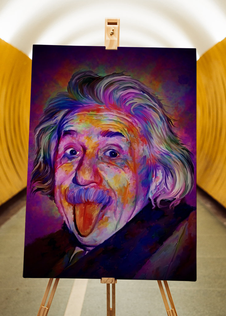 Albert Einstein popart