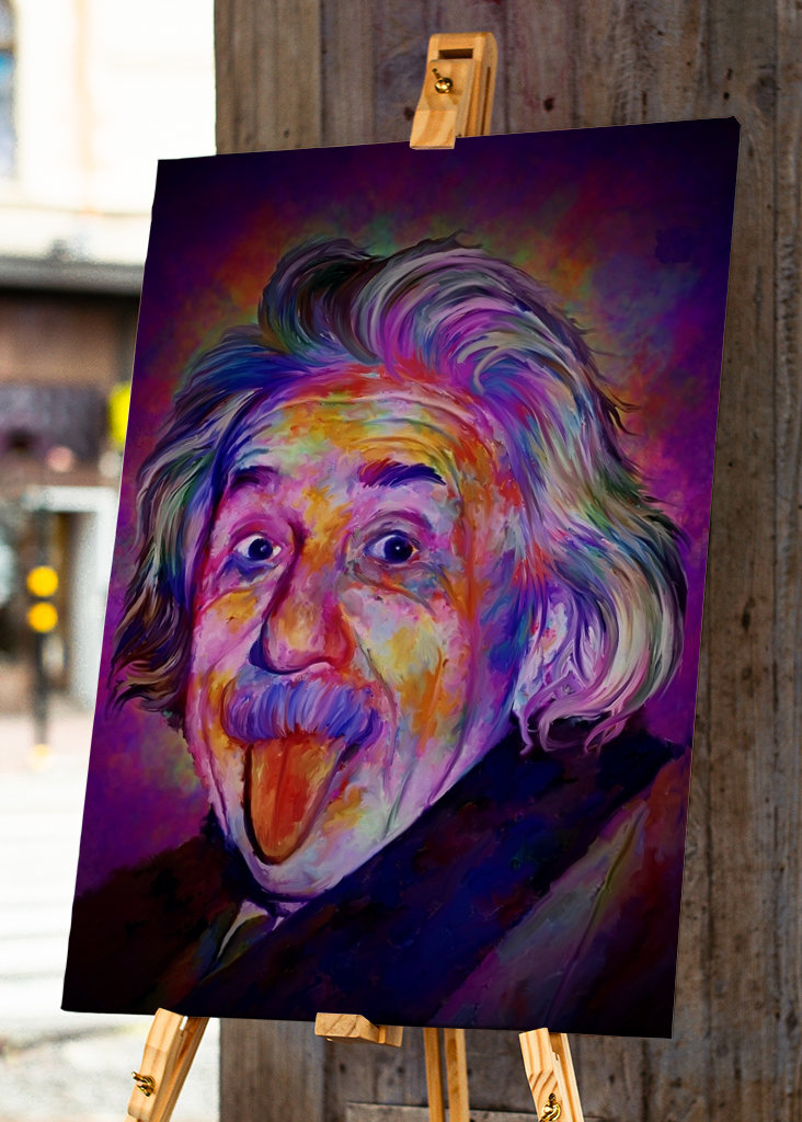 Albert Einstein popart