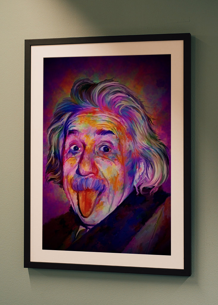 Albert Einstein popart