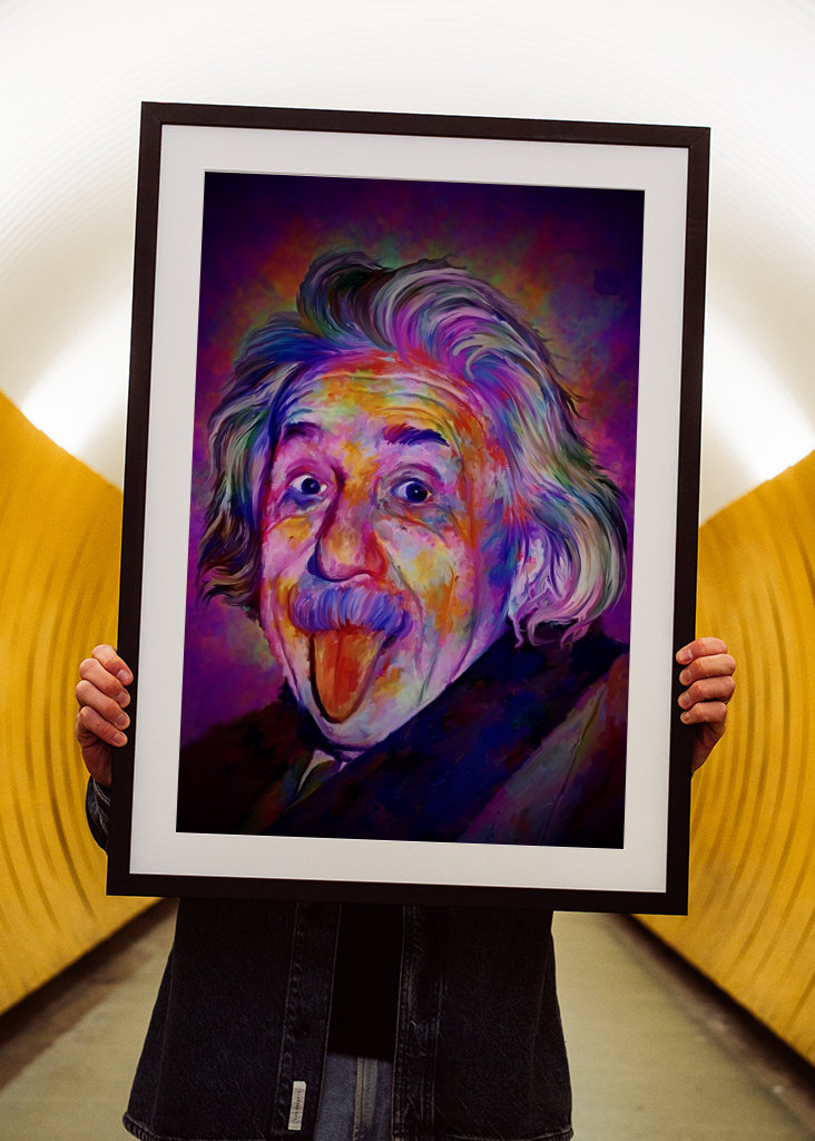 Albert Einstein popart