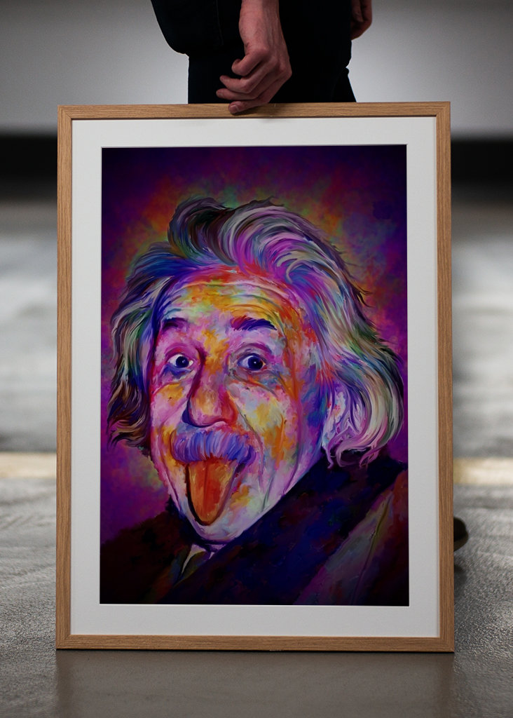 Albert Einstein popart