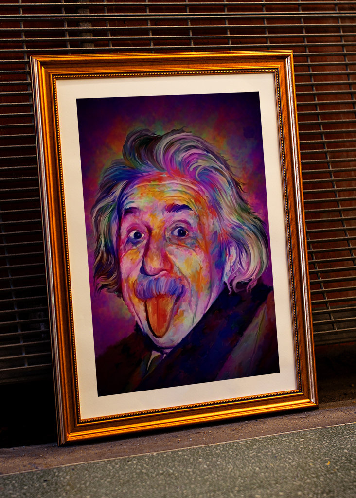 Albert Einstein popart