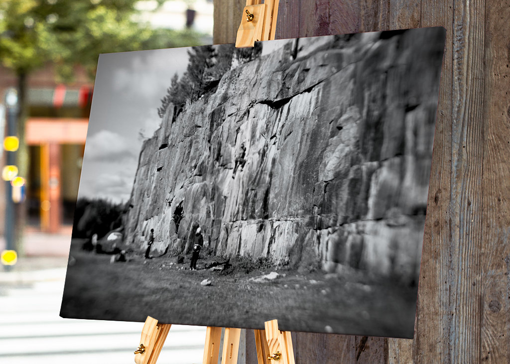 Climbing on Åbergsfortet