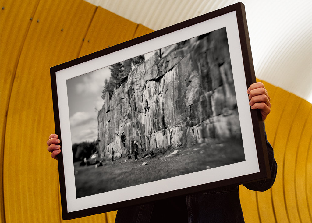 Climbing on Åbergsfortet